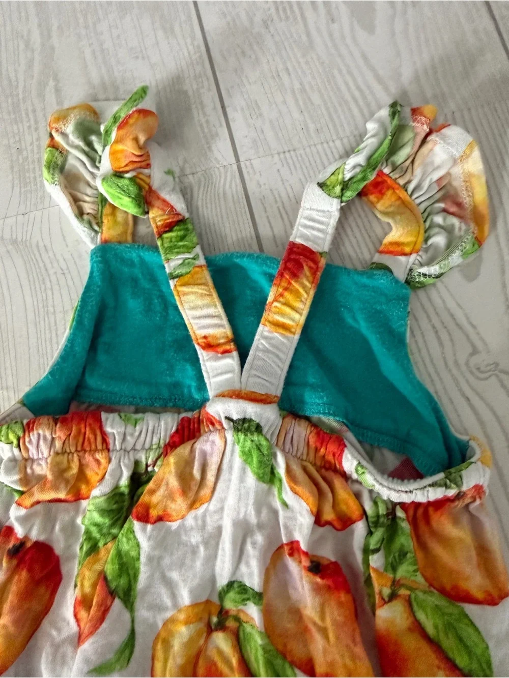 Posh Peanut Peach Bubble Romper